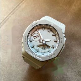 2024 Men Watches White G style Sport Watch LED Digital Waterproof Casual Watch S Shock Male Clock relogios masculino Watch Man 2100 Best quality