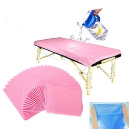 Other Tattoo Supplies 10pcs 7.87x31.5inch Non Woven Disposable Bed Sheet Spa Massage Breathable Solid Bed Cover Travel Business el Hospital Sheet 230407