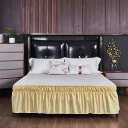 Bed Skirt Solid bedding elastic bedding el bedding surface less sofa Lit Home Bed Protector bedding 230410