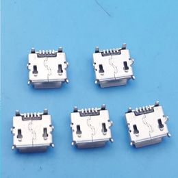 200Pcs Micro USB Type B Female 5Pin Socket Reverse PCB Soldering Connectors Ijejm
