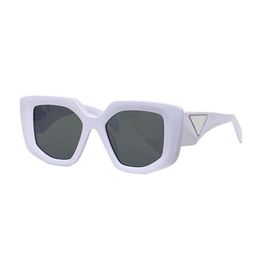 cool new fashion designer sunglasses vintage brand 14ZS square cat eye cutting frames plank white sun glasses with UV400 lenses popular style come with original case