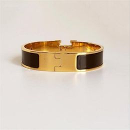 Fashion Kids Jewelry Designer Letters Bracelet 18K Bangle Gold para pulseira de esmalte de luxo Teenagers BUFF BRACELE