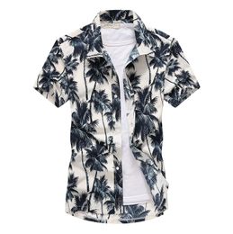 Men's Casual Shirts Floral Beach Summer Short Sleeve Hawaiian For Plus Size Quick Dry Tee Clothes Camis 230421