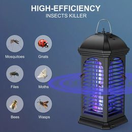 1pc Electric Insect Killer Mosquito Killer, 360° UV Insect Lamp No Toxic, Chemical Free, Mosquito Trap With Cleaning Brush For Indoor Bedrooms And Outdoor Garden