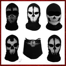 MZZ158 Ghost Balaclava Skull Mask High Quality Cycling Full Face Airsoft Game Cosplay Mask 4 Styles for Motorcycle Outdoor Sports