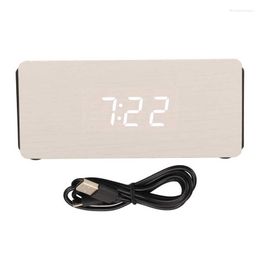 Watch Boxes Wood LED Clock Intelligent White For Table Children