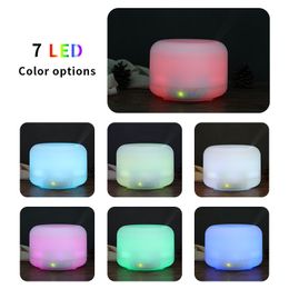 Wood Grain Essential Humidifier Aroma Oil Diffuser USB Plug Cool Mist Humidifier Aromatherapy Machine with 7 Colors Home Decoration