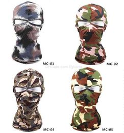 Wholesale Camouflage Balaclava mask bike Cycling Ski Neck Masks Hoods Paintball Hats Motorcycle Tactical Full Face Mask