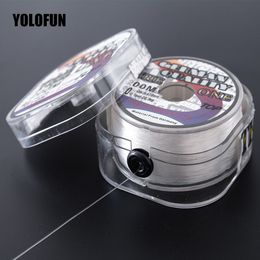 Braid Line 200m fluorocarbon coating fishing line white brown sinking high Abrasion Resistance stretchable peche carp carbon 230606