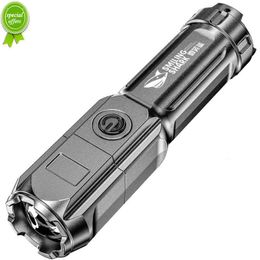 New Flashlight Strong Light High Power Rechargeable Zoom Strong Brightness Tactical Flashlight Outdoor Lighting Led Flashlight Torch