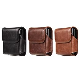 Universal PU Leather Holster Cases For Motorola Moto Razr 5G Samsung Galaxy Z Flip 3 Flip3 5G Huawei P50 Pocket S Folding Phone Belt Vertical Men Waist Hip Wallet Purse