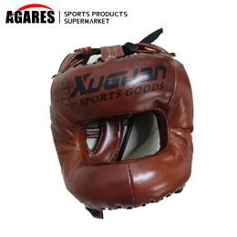 Protective Gear Boxing Helmet for Men Women PU Karate Muay Thai Guantes De Boxeo Free Fight MMA Sanda Training Adults Kids Equipment 230617