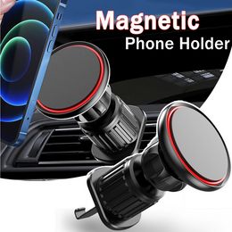 Air Vent Magnetic Car Phone Holder Magnet Mobile Phone Stand Car Navigation Mount Support for IPhone 14 Xiaomi Mi Huawei Samsung