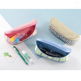 Children S Stationery Bag Makeup Women Fabric Zipper Bags Pouch Pencil Case School Kids Adults Organiser Light
