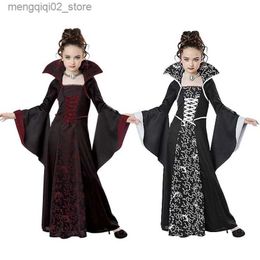 Theme Costume Halloween Cosplay Witch Vampire Come for Kids Girls Disfraz Carnival Dress Up Party Mujer Children's Performance Clothing Q231010