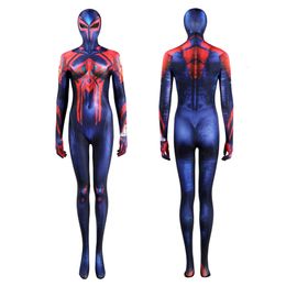 2099 Spider Costume Superhero 3d Digital Printed Spider Bodysuit with Mask Halloween Zentai Suit for WomenAnime Costumes