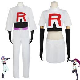 Animation Ash Ketchum suit Rocket team Musashi Kojiro costume cosplay anime stage performance set