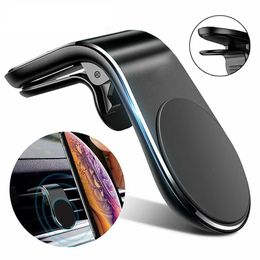 Metal Magnetic Car phone Holder Stand Smart phone GPS Support For iphone Xiaomi Air vent Magnetic Holder in Car GPS Mount Holder