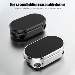 NEW Designed Alloy Folding Magnetic 360° Car Phone Holder Foldable Car Phone Mount Bracket For iPhone Smart Mobile Phone GPS Universal