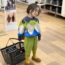 Clothing Sets Children Cute Tops Autumn Winter Girls Boy Clothes Set Fashion Korean Style Knitting Pullover Sweater Pants Shorts Kids