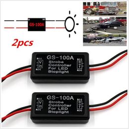 Controllers 2PCS GS-100A Brake Light Flash Controller Module Strobe Flasher For Car LED Stop Lamp 12V