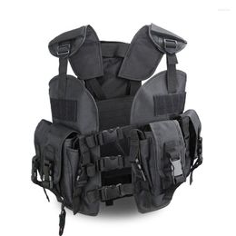 Men's Vests Adjustable Tactical Vest Multifunctiona Expansion Military Combat Removable Water Bag Jungle Armour Sleeveless CS Clothing