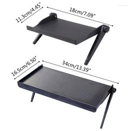 Hooks Multifunctional TV Screen Top Shelf Mounting Storage Bracket Stand Computer Monitor Plastic Rack Foldable Organiser