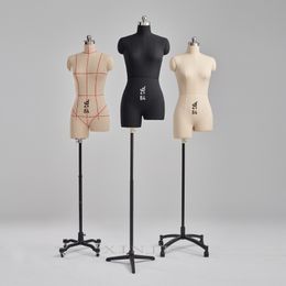 New Stereoscopic Cutting Mannequin Dressmaker Model Female Half Body Split Leg College Students Pattern Making