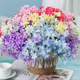 Decorative Flowers Artificial 56Heads/ Gypsophila Orchid Home Flower Decoration Holiday Events Bouquet