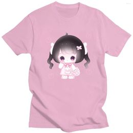 Men's T Shirts Cute Pink Girl Character Harajuku Print Short-Sleeved 14-Color Summer Daily T-Shirt Casual Round Neck Cotton Fashion Top