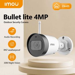 IP Cameras IMOU Waterproof Bullet Lite 4MP Built-in Microphone Alarm Notification 30M Night Vision Video Surveillance Wifi IP Camera T221205