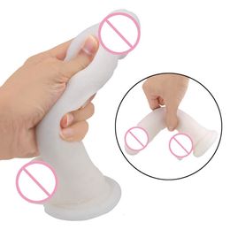 Sex Toy Dildo Super Soft Dildo Simulation Fake Penis Realistic Adult Products Sex Toys for Woman Female Masturbation