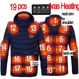 Tactical Vests Men 19 Areas Heated Jacket USB Winter Outdoor Electric Heating Jackets Warm Sprots Thermal Coat Clothing Heatable Cotton jacket 221109