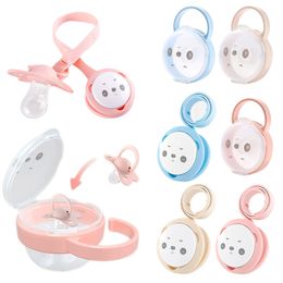Pacifier Holders Clips# Baby Box Clip Safe PP Plastic Soother Container Holder Portable Cartoon Storage Nipple Case 221119