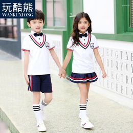 Clothing Sets Students Chorus Children Japanese School Uniforms For Girl Boys Navy Skirt Shirt Kindergarten Outfits D-0630