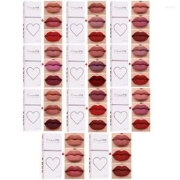 Lip Gloss 3Pcs/set Non-Stick Matte Velvet Long Lasting Liquid Lipstick Stain