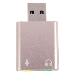 Usb Sound Card 7.1 External To Jack 3.5Mm Headphone Adapter Stereo Audio Mic For Pc Computer Laptop