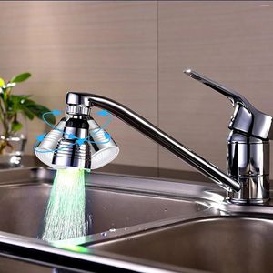 Banyo Lavabo muslukları tek mutfak musluk kolort -sıcaklık su 360 üç rotasyon değişim elektrikli aletler ev otomatik ek