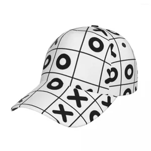 Bonés de bola Tic Tac Toe Padrão Boné de beisebol feminino masculino snapback estilo clássico chapéu