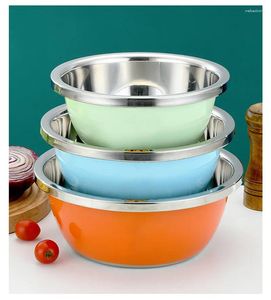 Наборы посуды, цветной набор раковин из нержавеющей стали, утолщенная и углубленная круглая раковина, кухонный бытовой креативный подарок, оптовая продажа