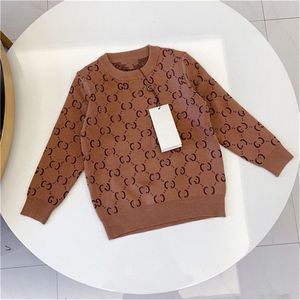 Çocuk Tasarımcı Kapşonlu Kazak Marka Unisex Yüksek kaliteli kazak bebek kazak Sonbahar ve Kış Sweatshirt Çocuklar Sıcak Mektup Basılı Giyim 90-150cm A05