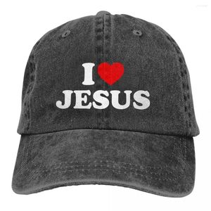 Top kapakları saf renkli baba şapkaları seviyorum, kadın şapkası güneş vizör beyzbol İsa tanrı çapraz zirve kapağı
