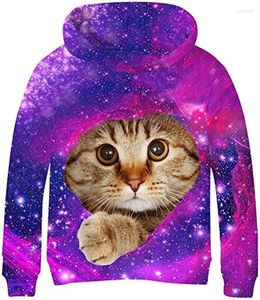 Erkek Hoodies 2024 Sweatshirt Büyük Kızlar Galaxy Polar Cepleri Sweatshirts Ceket Kazak Erkek Giysileri Çocuklar