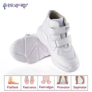 Orthopedic Shoes for Kids Princepard Child Autumn Sports Sneaker Navy White Arch Support and Corrective Insoles 231229
