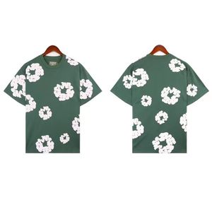 Tears Shirt Herren Demin Tees Y2K Denim T-Shirts Readymade Shorts Harajuku Hip Hop Übergroße Baumwolle T-Shirt Kurzarm Tops 689