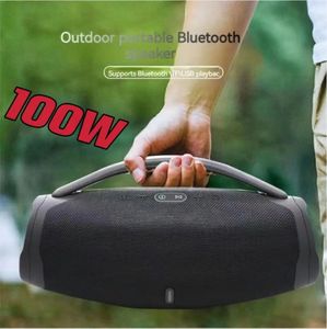 100W Yüksek Power Bluetooth Hoparlör Açık Mekan Taşınabilir Su Geçirmez RGB Renk Işık Kablosuz Subwoofer 360 Stereo Surround Tws Hoparlör 240102