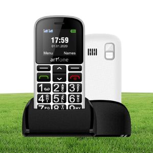 Artfone CS188 Мобильный телефон с большой кнопкой для пожилых людей Модернизированный мобильный телефон GSM с кнопкой SOS, говорящим номером, аккумулятор 1400 мАч3011054