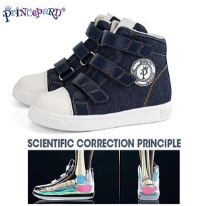 Orthopedic Kids Shoes Princepard Flat Feet Corrcetive Casual Footwear for Toddlers with Arch Support Sneakers 231229