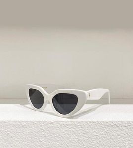 Designer Cateye Sunglasses for Women White Grey Lens Sun Glasses UV400 Prodection Eyewear9478092
