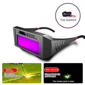 Automatic Dimming Welding Glasses Light Change Auto Darkening Anti- Eyes Shield Goggle for Welding Masks EyeGlasses Accessories